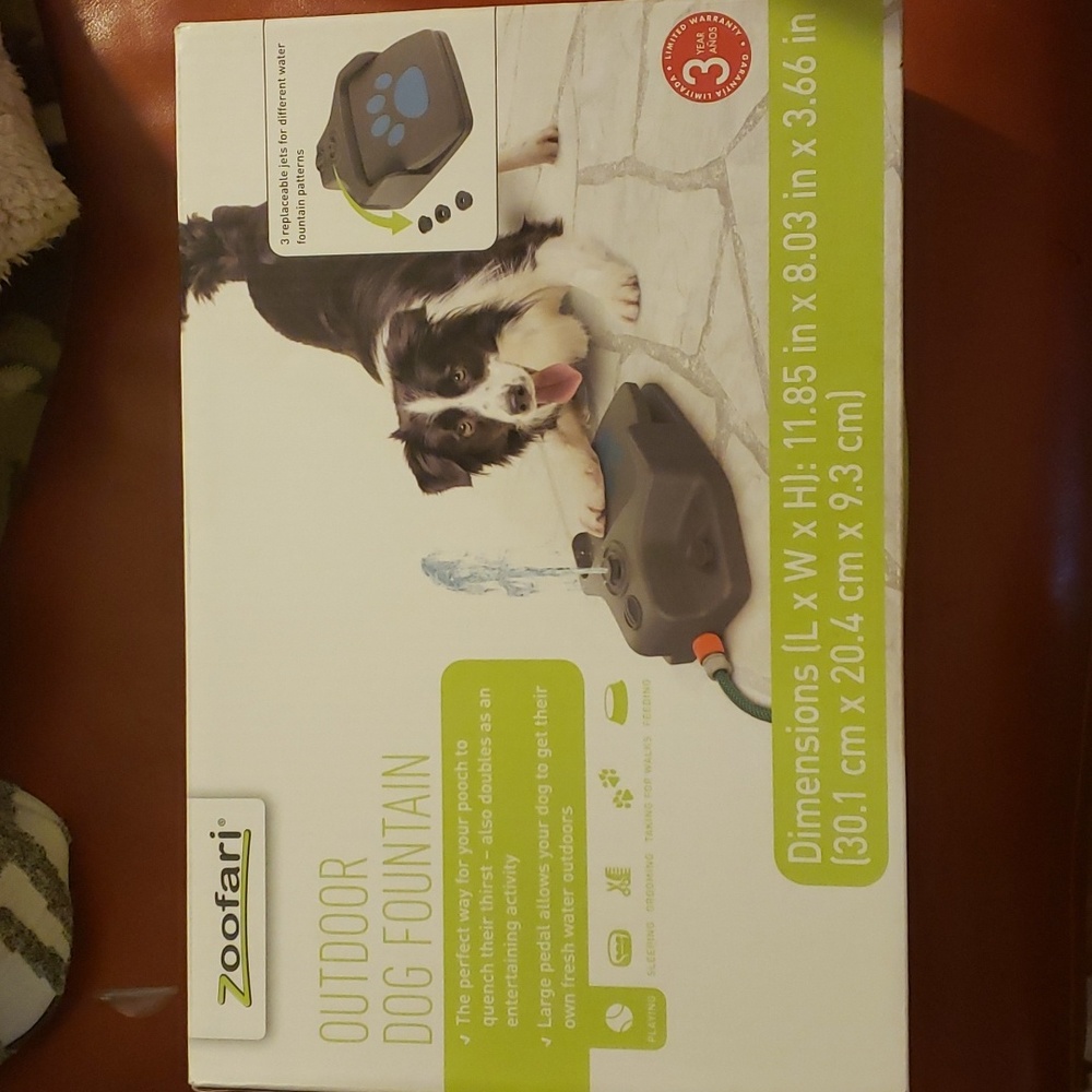 Outdoor dog fountain